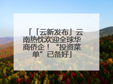 「云新发布」云南热忱欢迎全球华商侨企！“投资菜单”已备好
