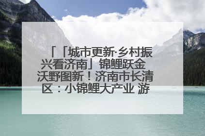 「城市更新·乡村振兴看济南」锦鲤跃金 沃野图新！济南市长清区：小锦鲤大产业 游出农旅新风景