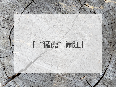 “猛虎”闹江
