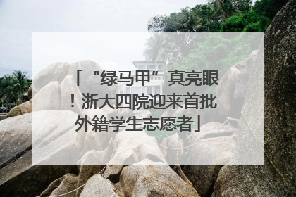 “绿马甲”真亮眼！浙大四院迎来首批外籍学生志愿者