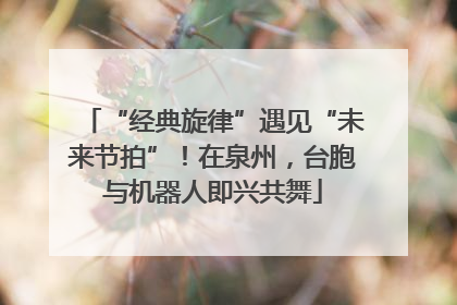 “经典旋律”遇见“未来节拍”!在泉州,台胞与机器人即兴共舞