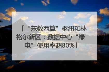 “东数西算”枢纽和林格尔新区：数据中心“绿电”使用率超80%