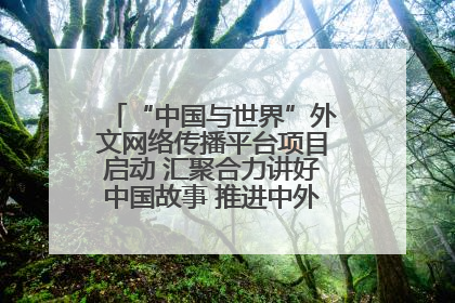 “中国与世界”外文网络传播平台项目启动 汇聚合力讲好中国故事 推进中外文明交流互鉴