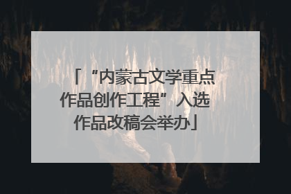 “内蒙古文学重点作品创作工程”入选作品改稿会举办