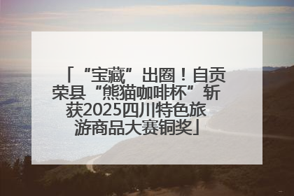 “宝藏”出圈！自贡荣县“熊猫咖啡杯”斩获2025四川特色旅游商品大赛铜奖