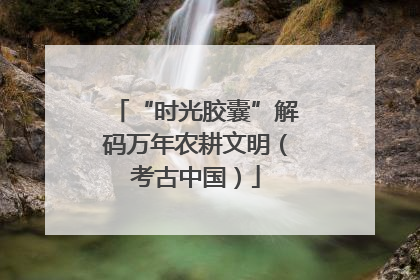“时光胶囊”解码万年农耕文明（考古中国）