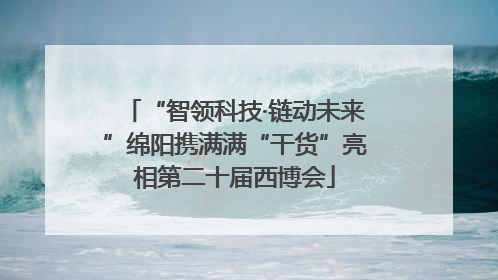 “智领科技·链动未来”绵阳携满满“干货”亮相第二十届西博会