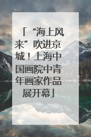 “海上风来”吹进京城！上海中国画院中青年画家作品展开幕