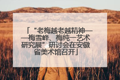 “老梅越老越精神——梅雪峰、梅纯一艺术研究展”研讨会在安徽省美术馆召开