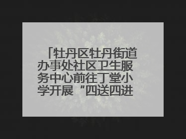 牡丹区牡丹街道办事处社区卫生服务中心前往丁堂小学开展“四送四进四提升”及无烟日宣传活动