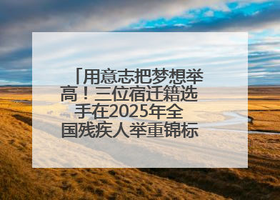 用意志把梦想举高！三位宿迁籍选手在2025年全国残疾人举重锦标赛上崭露头角