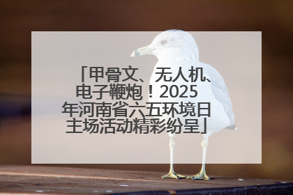 甲骨文、无人机、电子鞭炮！2025年河南省六五环境日主场活动精彩纷呈