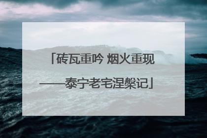砖瓦重吟 烟火重现——泰宁老宅涅槃记