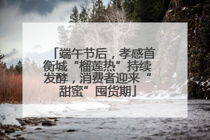 端午节后，孝感首衡城“榴莲热”持续发酵，消费者迎来“甜蜜”囤货期