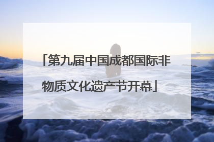 第九届中国成都国际非物质文化遗产节开幕