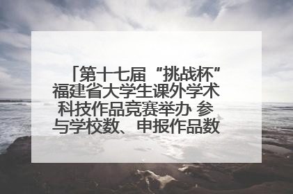 第十七届“挑战杯”福建省大学生课外学术科技作品竞赛举办 参与学校数、申报作品数创历史新高