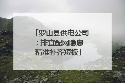罗山县供电公司：排查配网隐患 精准补齐短板