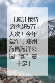 累计接待游客超5万人次！今年端午，郑州海昌海洋公园“新”意十足