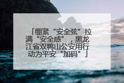 绷紧“安全弦”拉满“安全感”，黑龙江省双鸭山公安用行动为平安“加码”