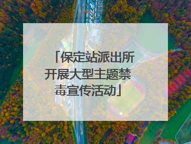 保定站派出所开展大型主题禁毒宣传活动