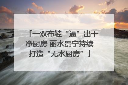 一双布鞋“逼”出干净厨房 丽水景宁持续打造“无水厨房”