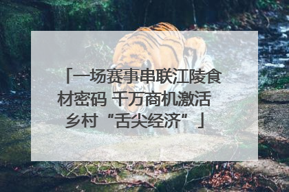 一场赛事串联江陵食材密码 千万商机激活乡村“舌尖经济”