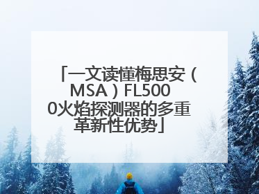 一文读懂梅思安（MSA）FL5000火焰探测器的多重革新性优势