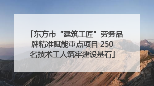 东方市“建筑工匠”劳务品牌精准赋能重点项目 250名技术工人筑牢建设基石
