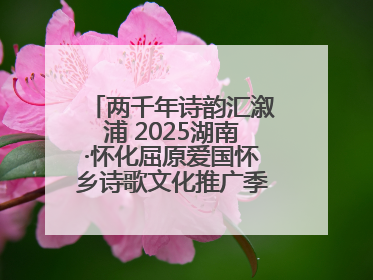 两千年诗韵汇溆浦 2025湖南·怀化屈原爱国怀乡诗歌文化推广季暨龙舟赛启幕