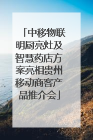 中移物联明厨亮灶及智慧药店方案亮相贵州移动商客产品推介会