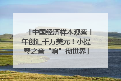 中国经济样本观察丨年创汇千万美元！小提琴之音“响”彻世界