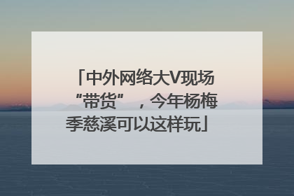 中外网络大V现场“带货”，今年杨梅季慈溪可以这样玩