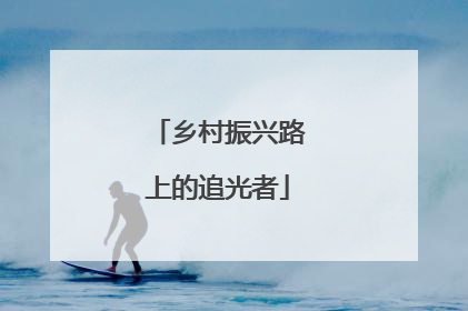 乡村振兴路上的追光者