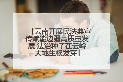 云南开展民法典宣传赋能边疆高质量发展 法治种子在云岭大地生根发芽