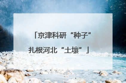京津科研“种子”扎根河北“土壤”