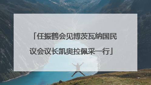 任振鹤会见博茨瓦纳国民议会议长凯奥拉佩采一行