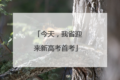 今天，我省迎来新高考首考