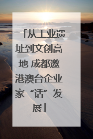 从工业遗址到文创高地 成都邀港澳台企业家“话”发展