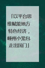 以平台思维赋能地方特色经济，嵊州小笼包走出国门