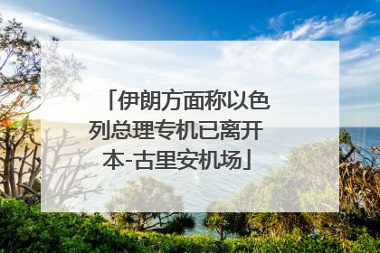 伊朗方面称以色列总理专机已离开本-古里安机场
