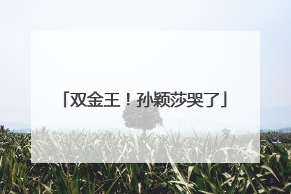 双金王！孙颖莎哭了