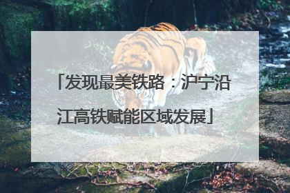 发现最美铁路：沪宁沿江高铁赋能区域发展