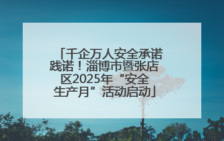 千企万人安全承诺践诺！淄博市暨张店区2025年“安全生产月”活动启动