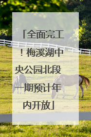 全面完工！梅溪湖中央公园北段一期预计年内开放