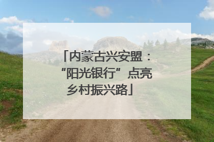 内蒙古兴安盟：“阳光银行”点亮乡村振兴路