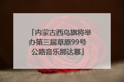 内蒙古西乌旗将举办第三届草原99号公路音乐那达慕