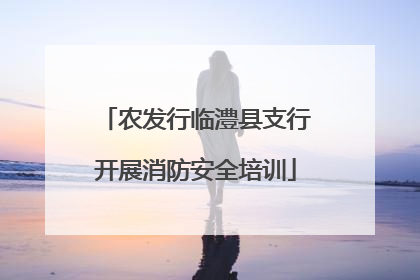 农发行临澧县支行开展消防安全培训