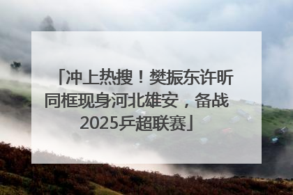 冲上热搜！樊振东许昕同框现身河北雄安，备战2025乒超联赛