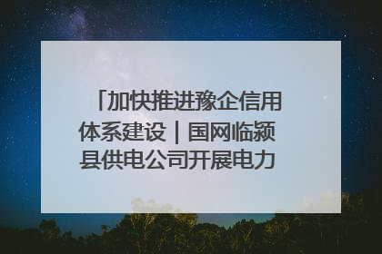 加快推进豫企信用体系建设｜国网临颍县供电公司开展电力行业信用企业现场咨询访谈工作
