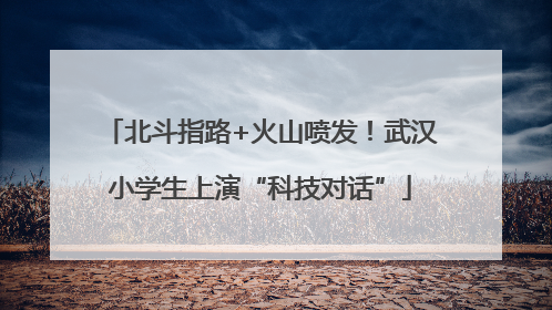 北斗指路+火山喷发！武汉小学生上演“科技对话”